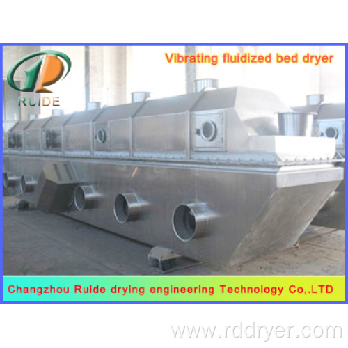 Fluid drying bed machine for bean